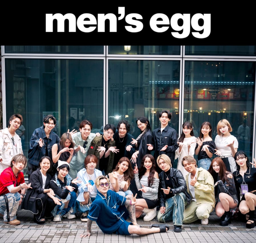 men's eggモデル集合写真